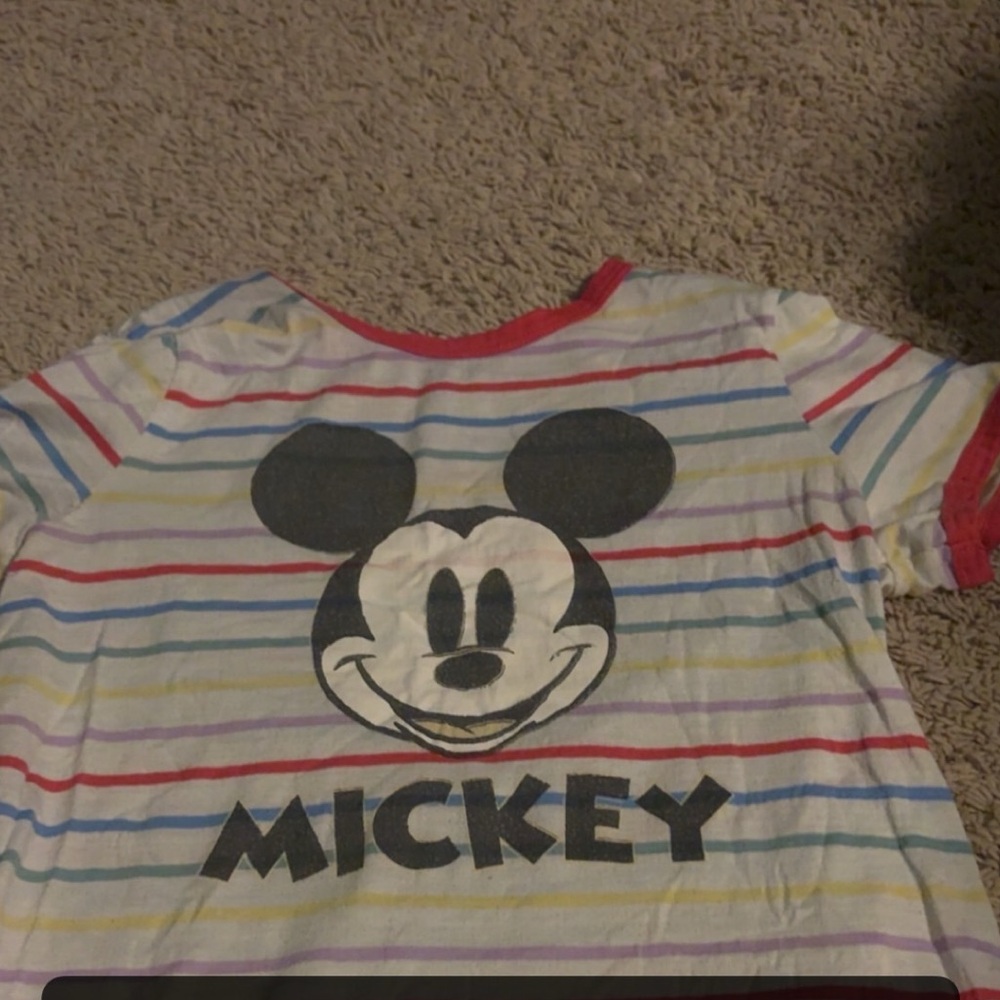 Mouse Striped Women’s T-Shirt - Multicolor